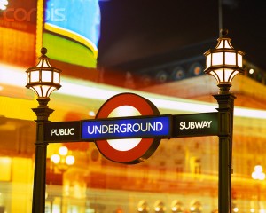 London, England, UK --- Subway Sign at Piccadilly Circus --- Image by © Paul Hardy/CORBIS