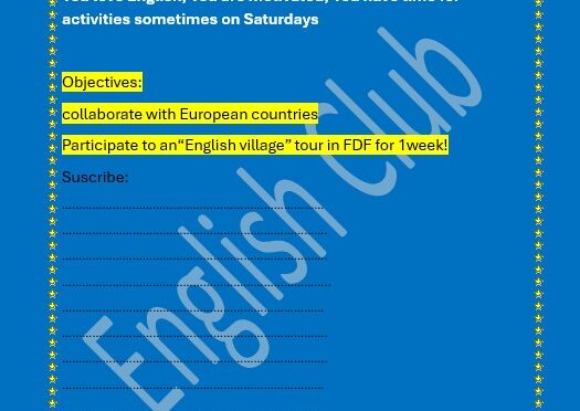 English club is back!