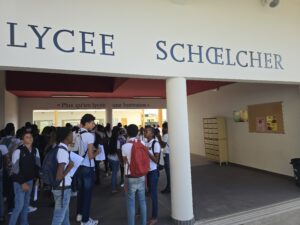 Visite  du Lycée Schoelcher.