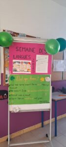 La semaine des langues au collège.