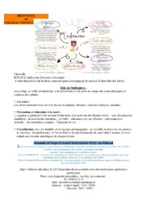 Rôle de l’infirmière au collège.