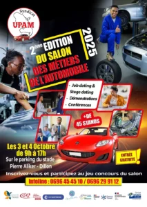 Salon des métiers l’automobile sur le parking du stade Pierre Aliker Dillon.