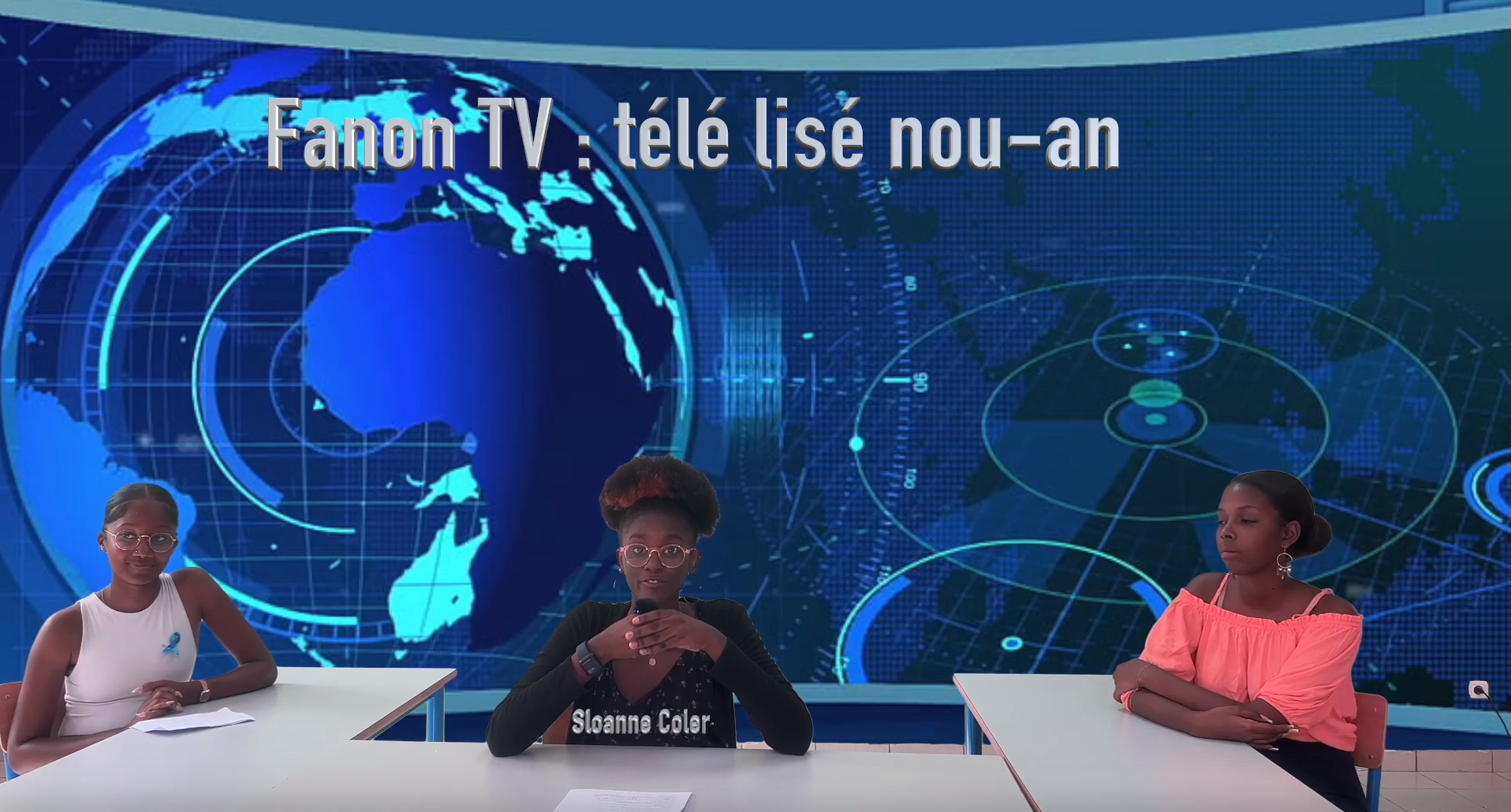 Journal télévisé en créole des élèves de l’option Créole