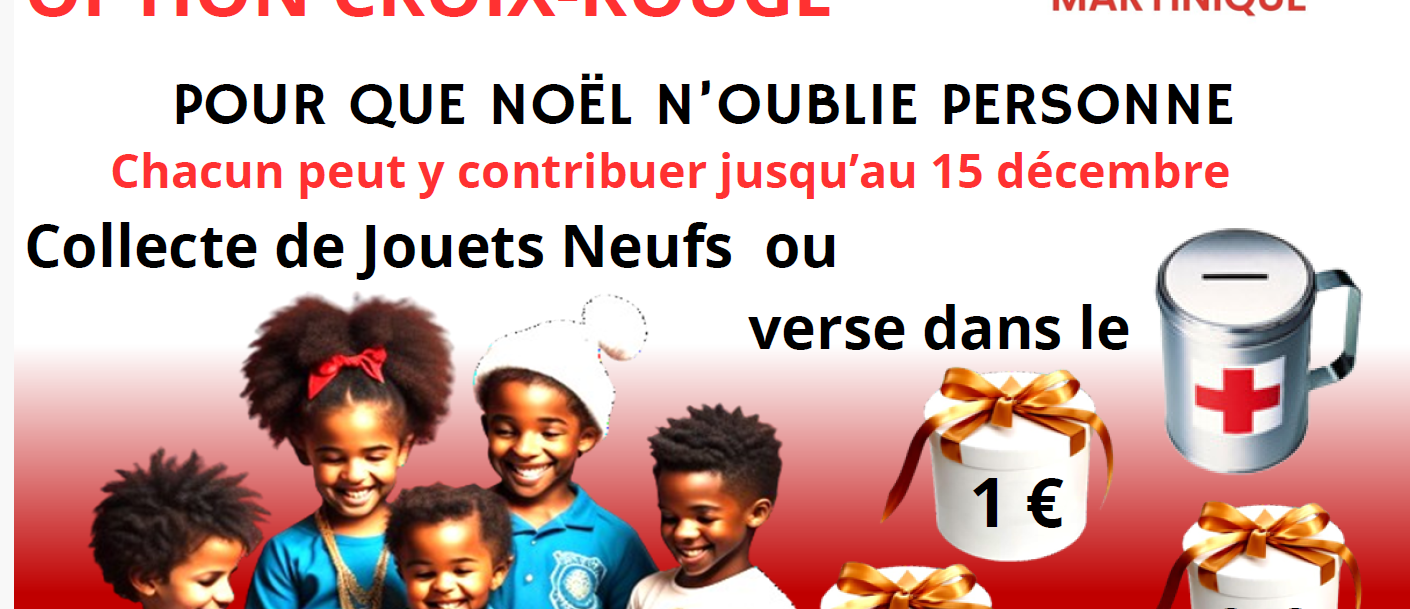 La classe de 3PM s'est engagée pour cette année scolaire avec la CROIX ROUGE MARTINIQUE. Dans le cadre de l'option CROIX ROUGE, les élèves sont mobilisés pour cette fin d'année sur le projet "POUR QUE NOËL N'OUBLIE PERSONNE".