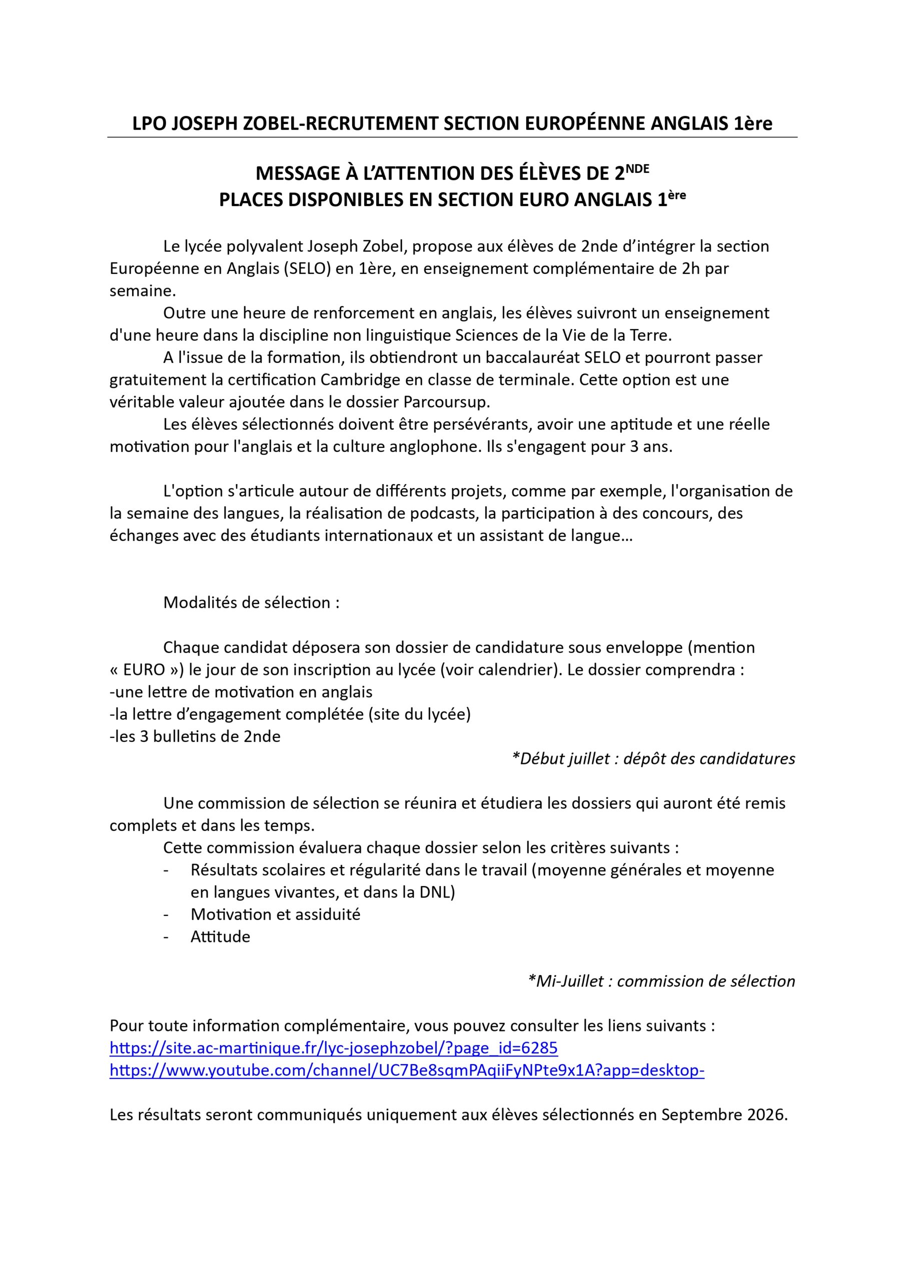 RECRUTEMENT SECTION EURO ANGLAIS 1ère_page-0001