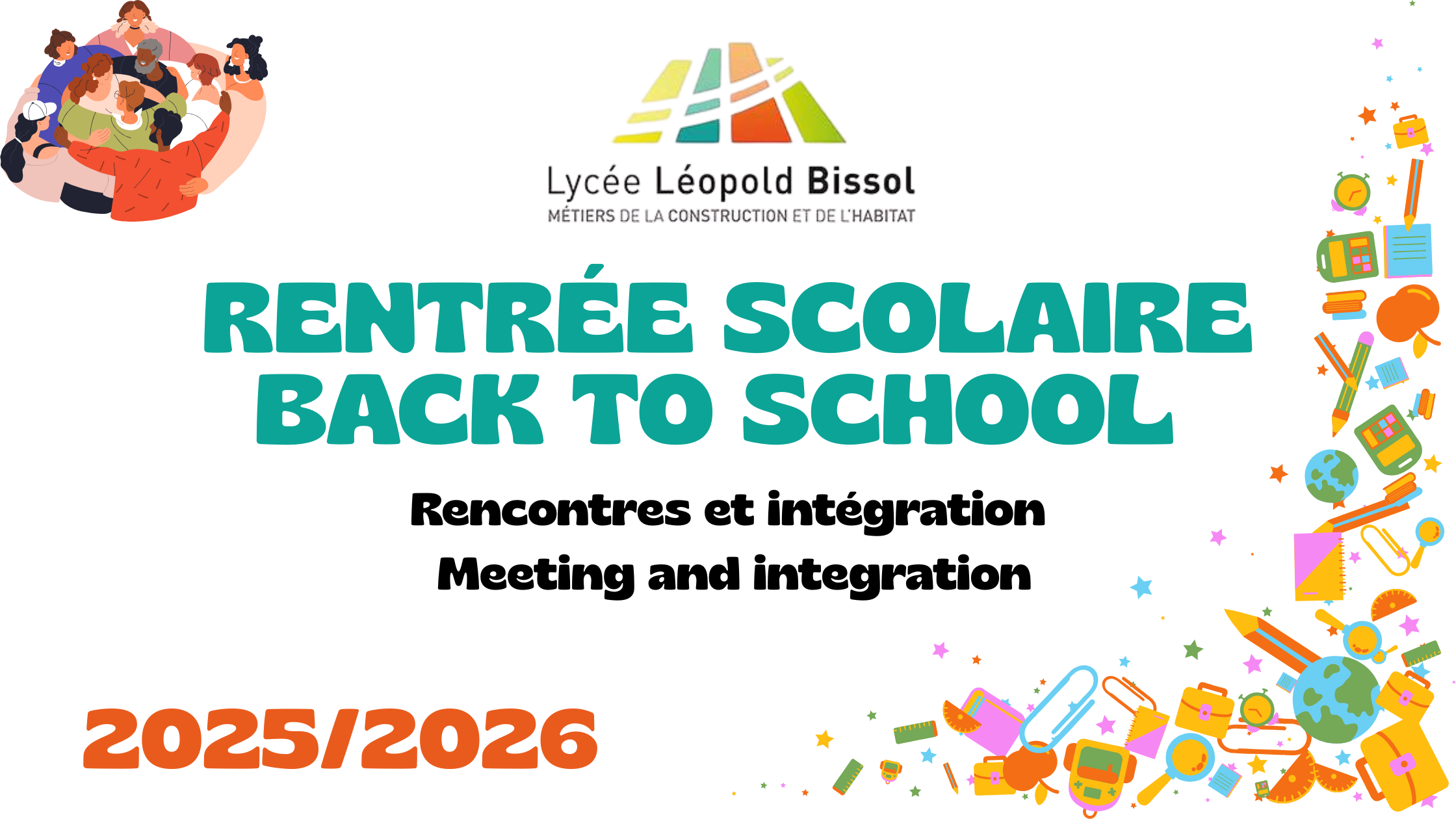 Rentrée année scolaire 2025/2026 : une semaine riche en rencontres et en intégration pour passer une bonne année !