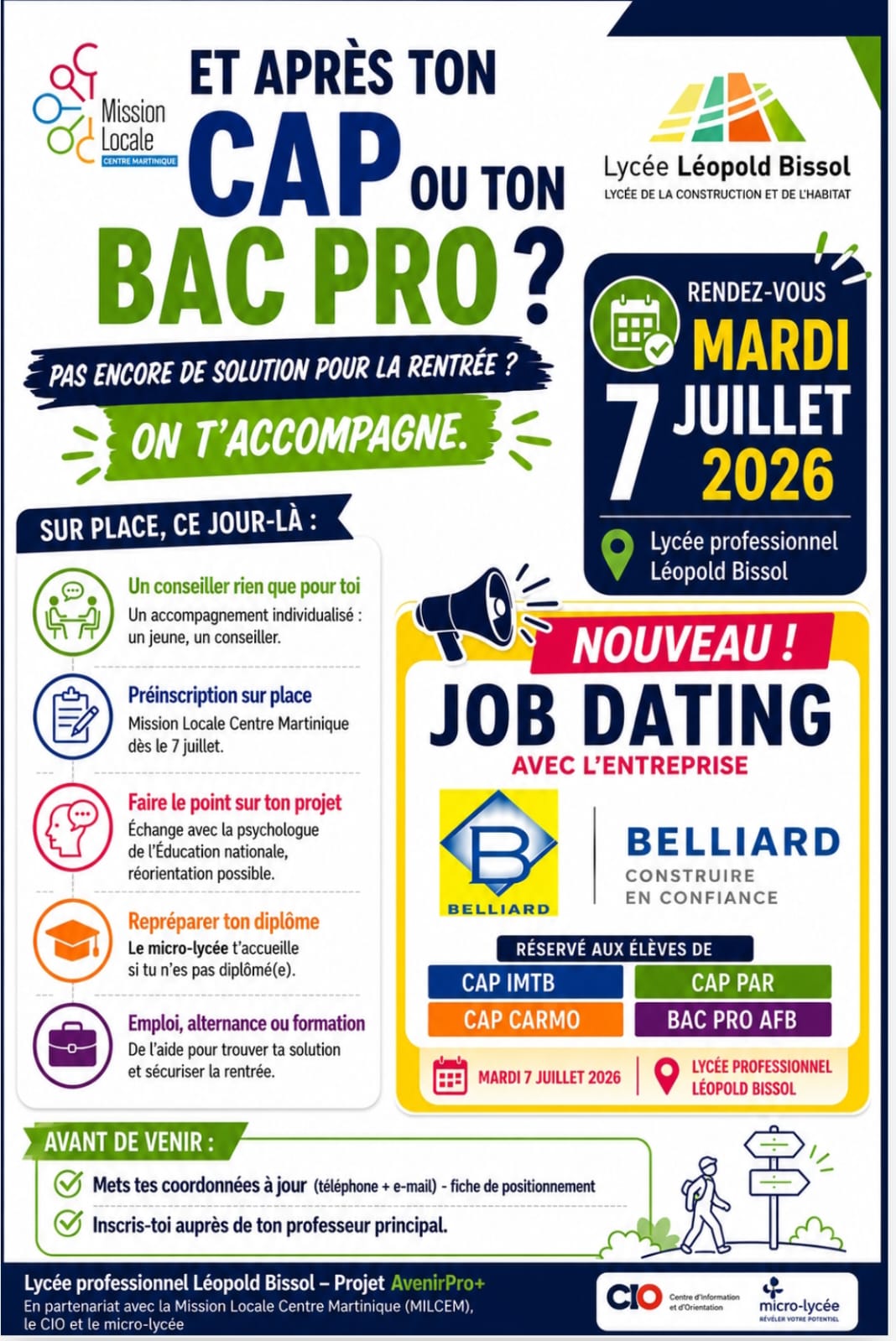 Et après ton CAP ou ton BAC Pro, le LP Bissol t’accompagne…