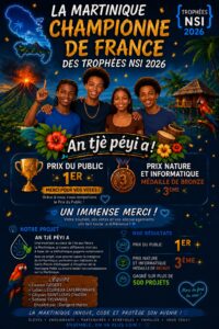 Trophées NSI 2026 : la Martinique brille au niveau national avec le Prix du Public